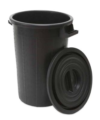 Cubell Brossa Negre/verd Ind. 100 L Con Tapa