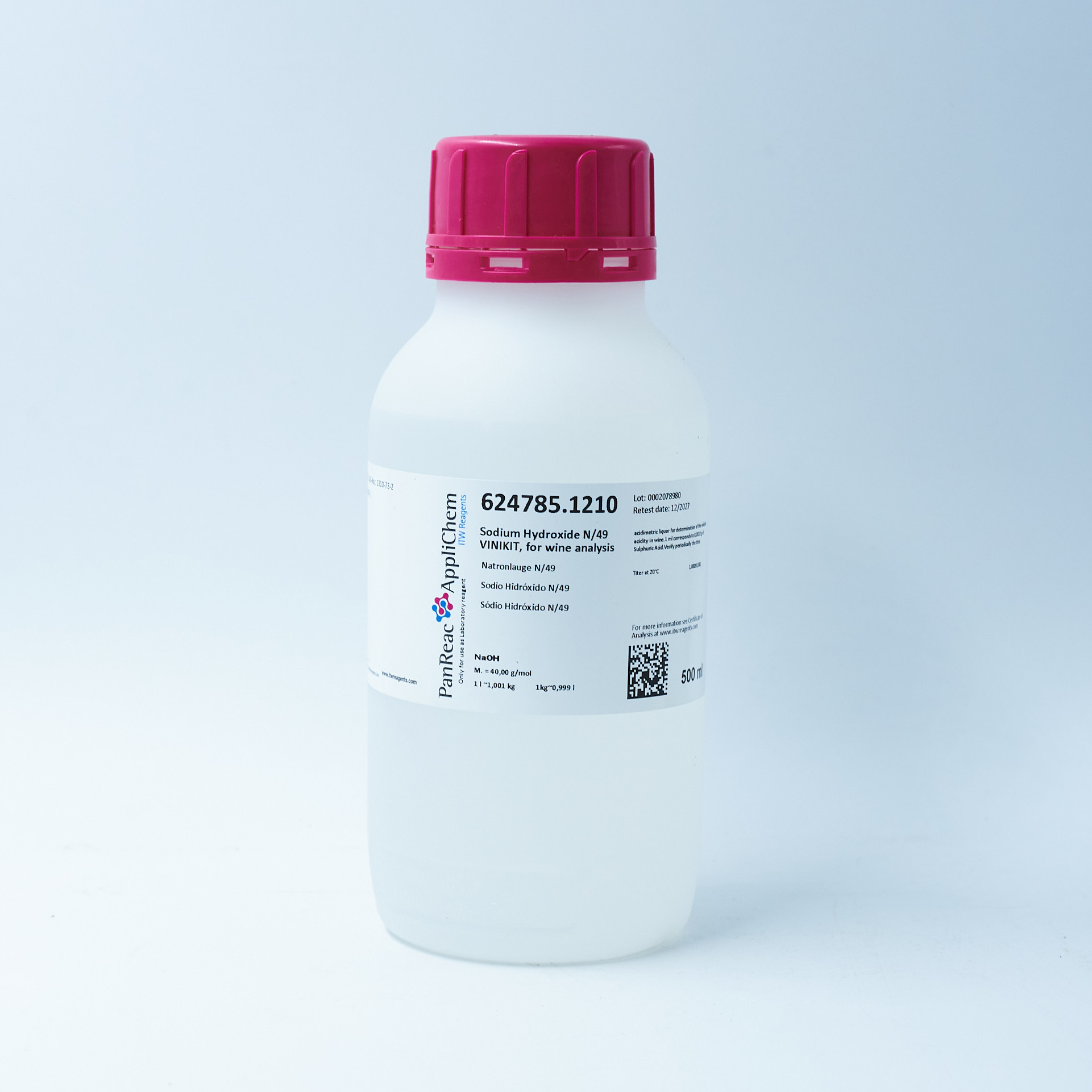 Sodi Hidròxid N/49 500 Ml. PANREAC (AV)