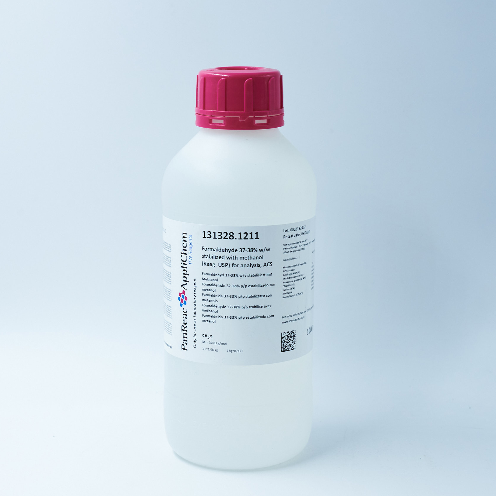 Formaldehido 37-38% 1.000 Ml.