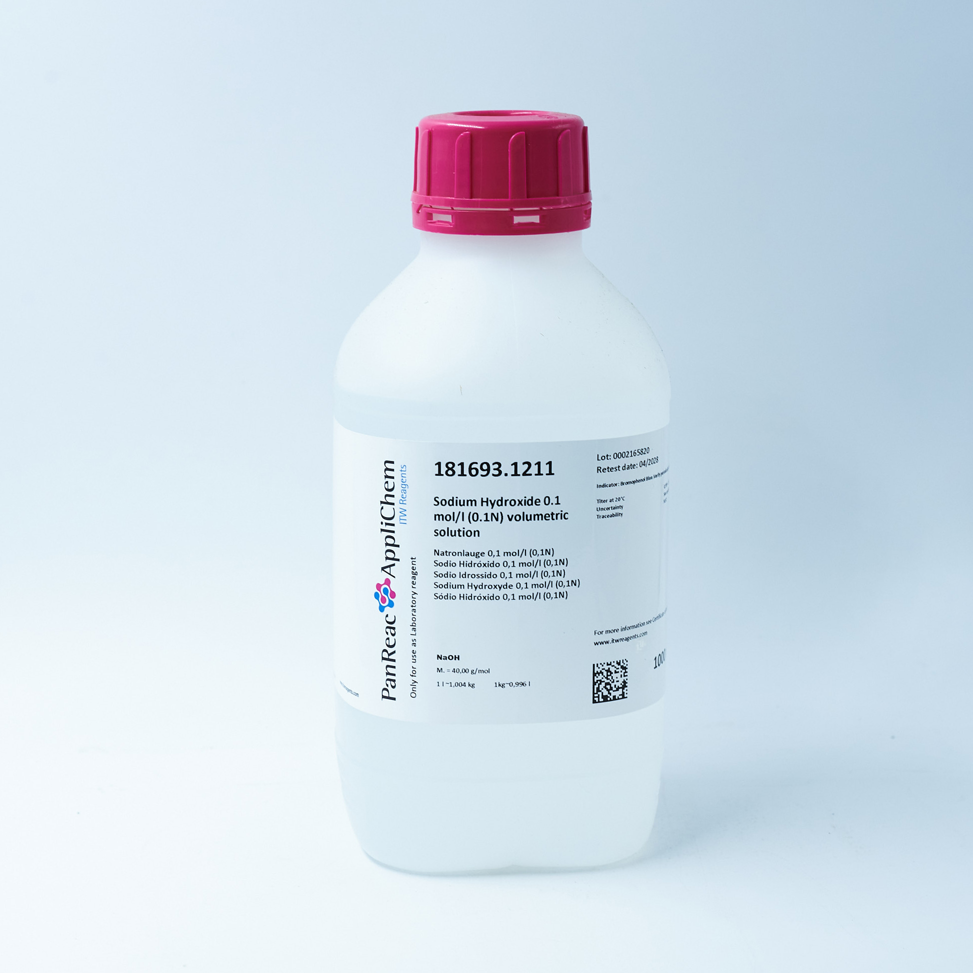 Sodi Hidròxid 0,1N 1000 Ml. PANREAC