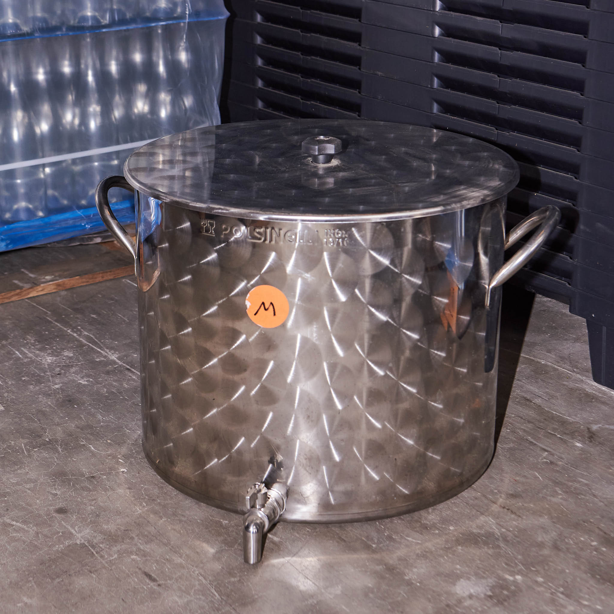 Bullidor Inox Amb Fons Pla I Tapa Pols